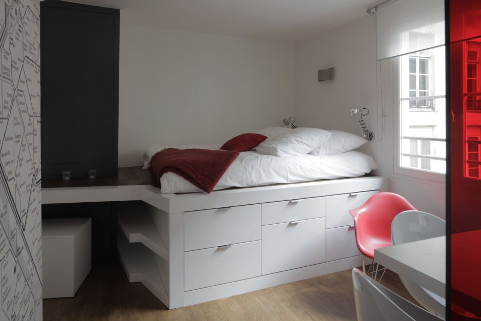 Кровать подиум односпальная