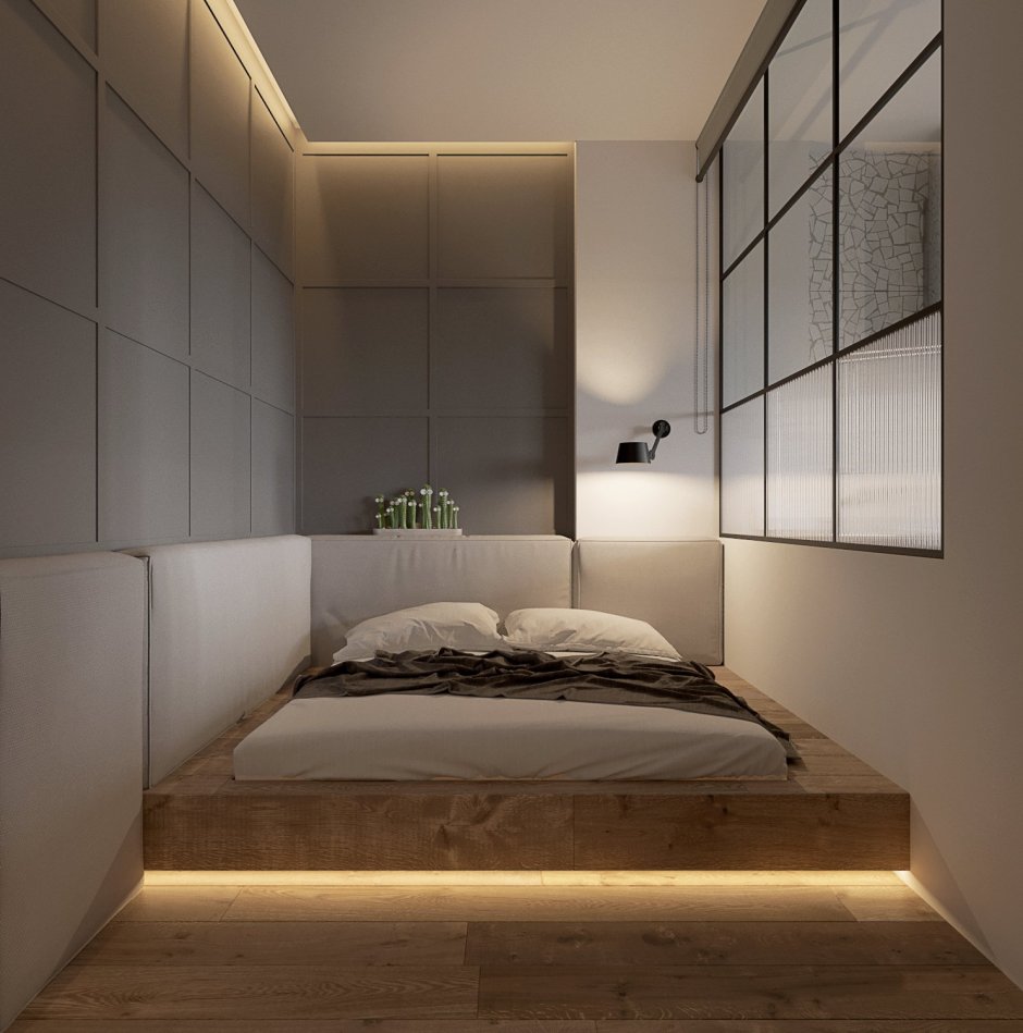 Узкая спальня