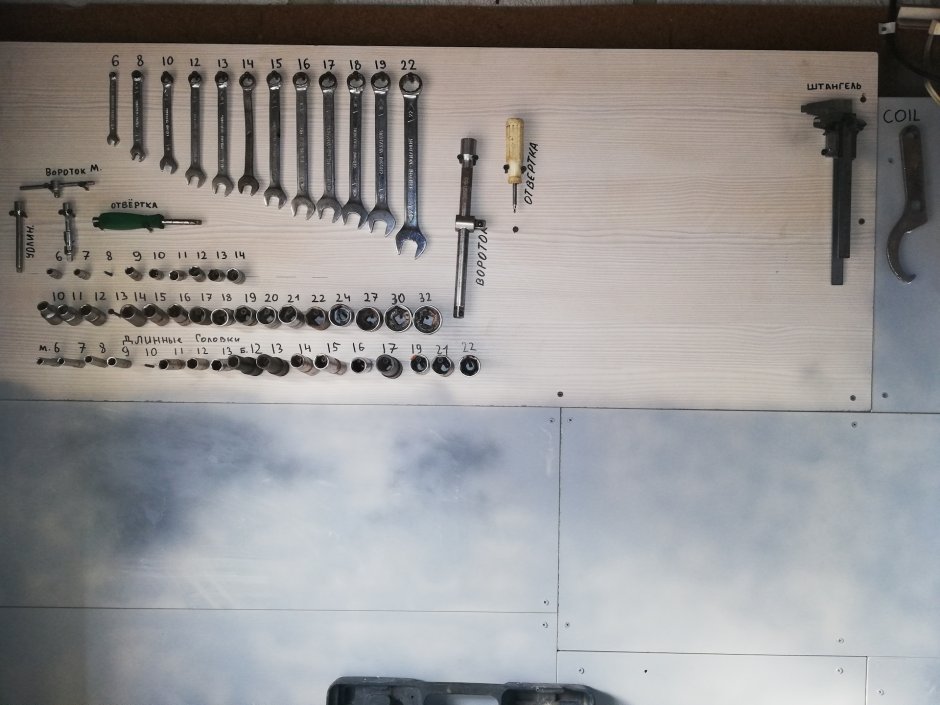 Стенд для ключей в гараже