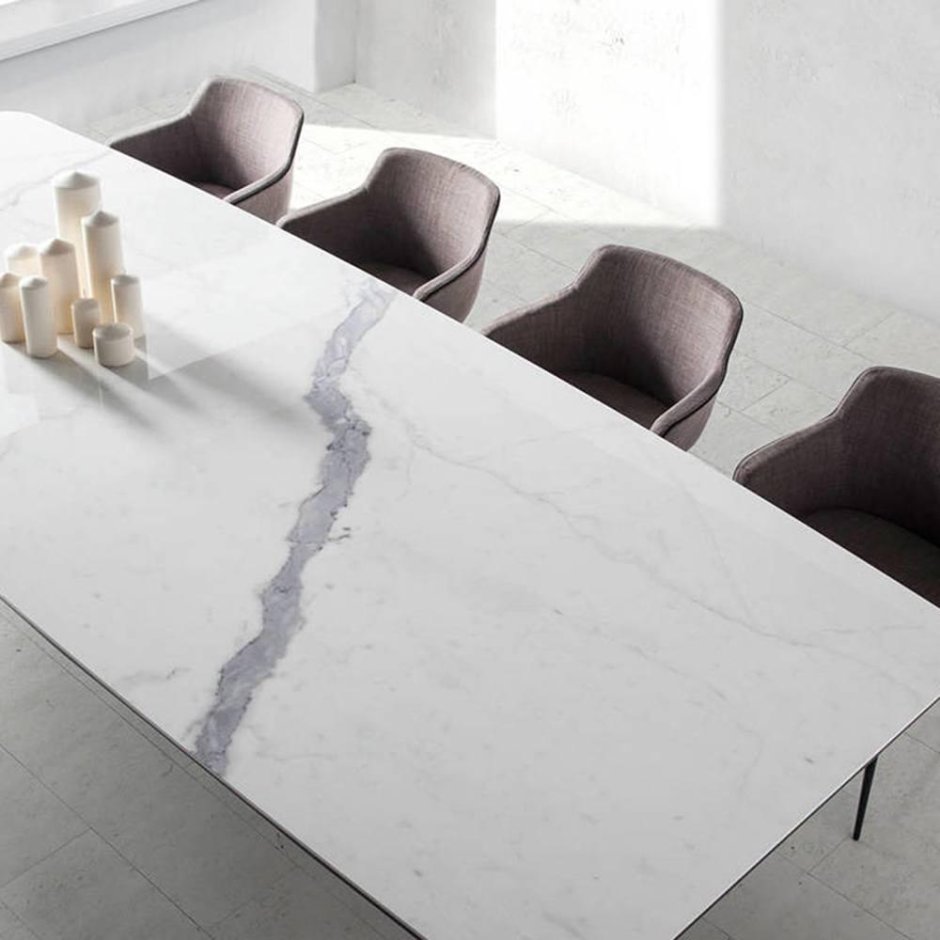 Belato, стол обеденный, Halmar, круглый, мрамор