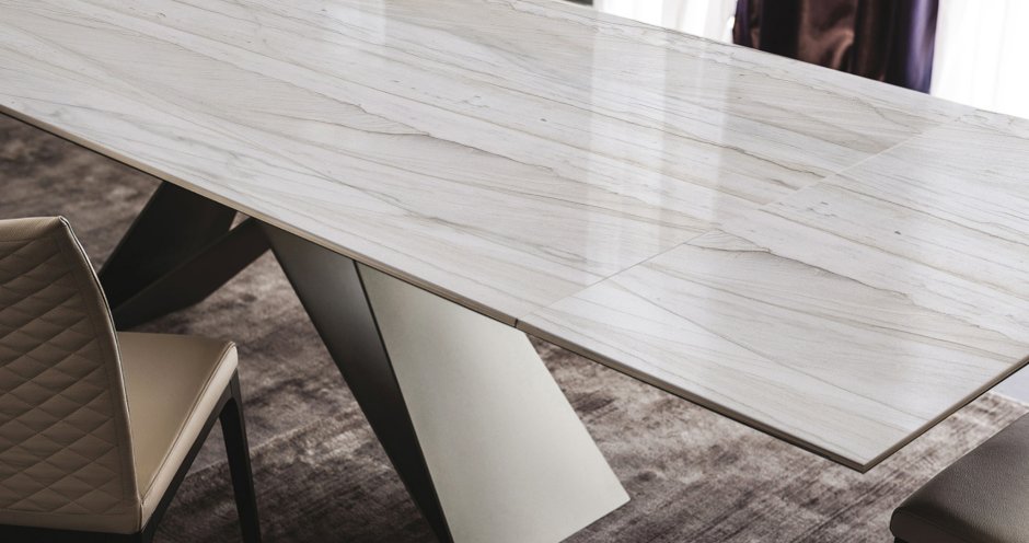 Стол обеденный "Квин" мрамор