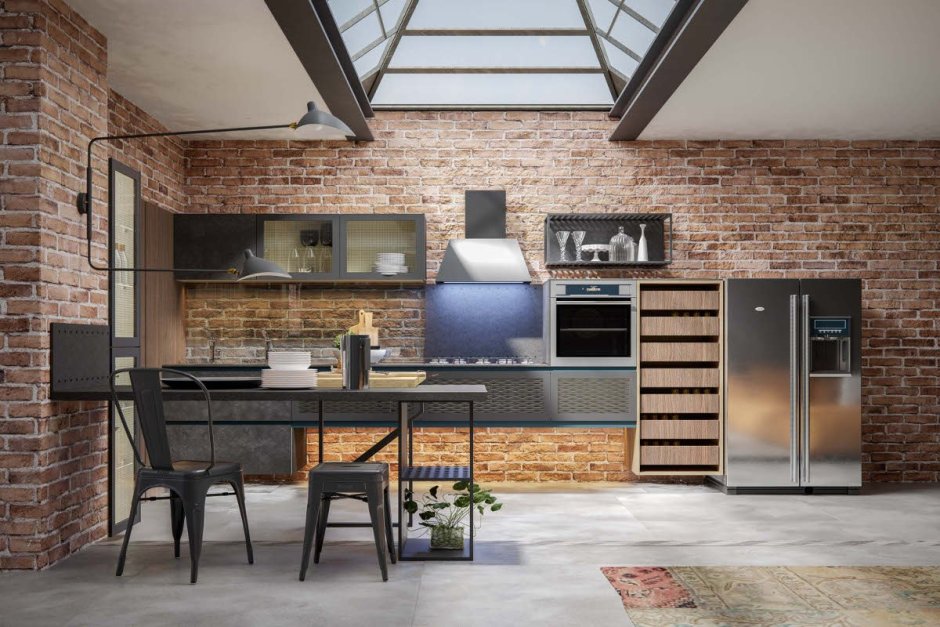 Вытяжка лофт индустриал