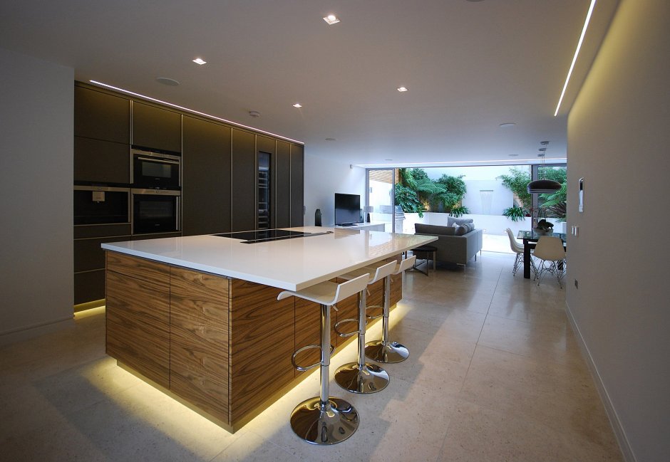 Подвесная кухня без ножек