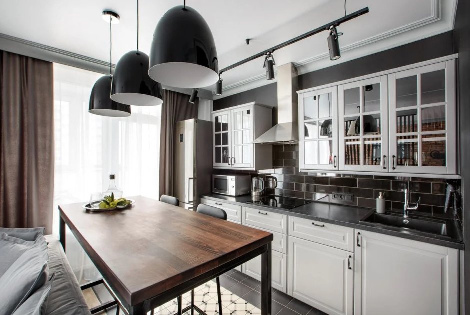 Кухня икеа в стиле лофт