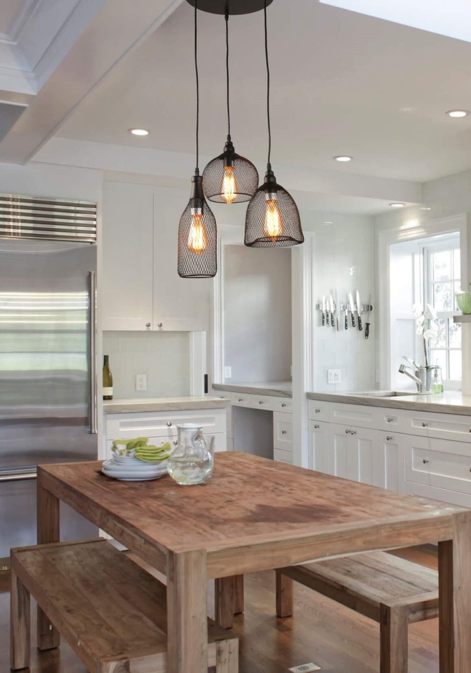 Светильник подвесной на кухне Сканди