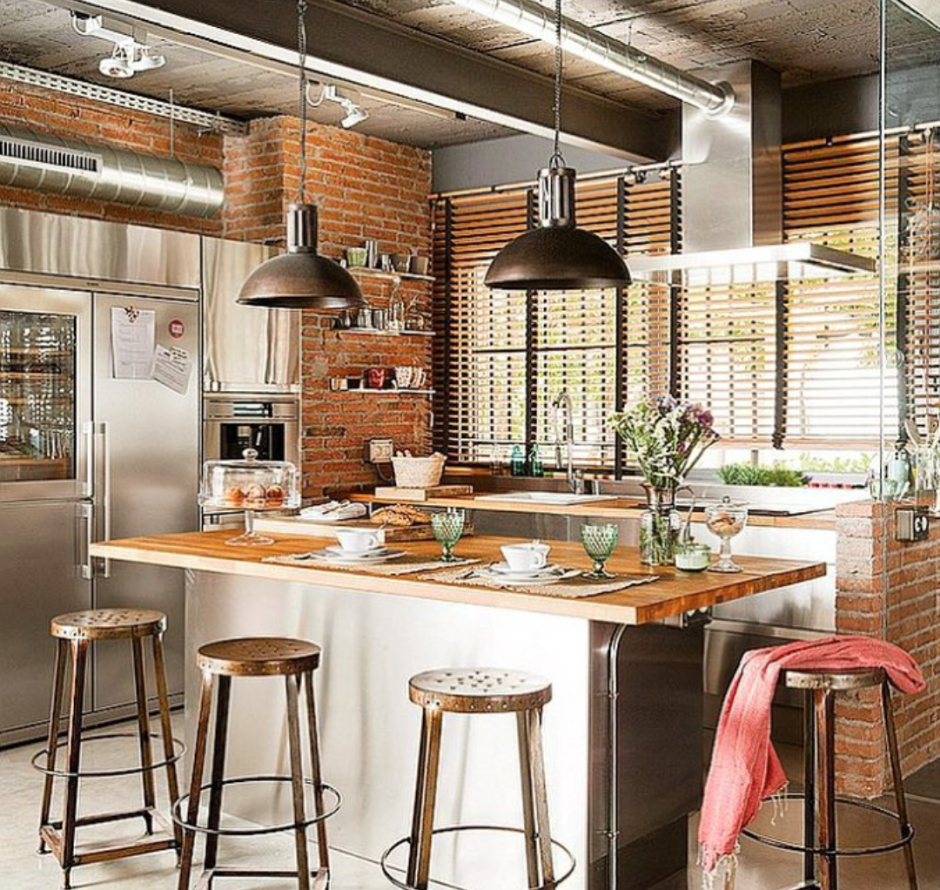Кухня в стиле Индастриал лофт