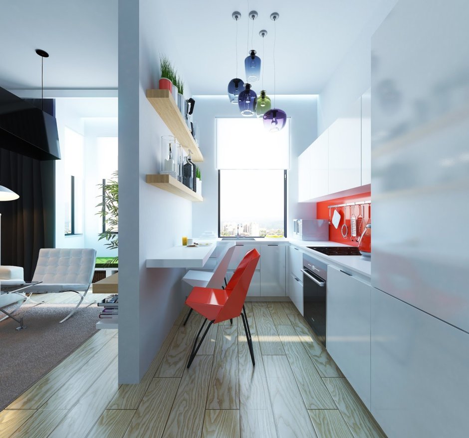 Рендер квартира студия