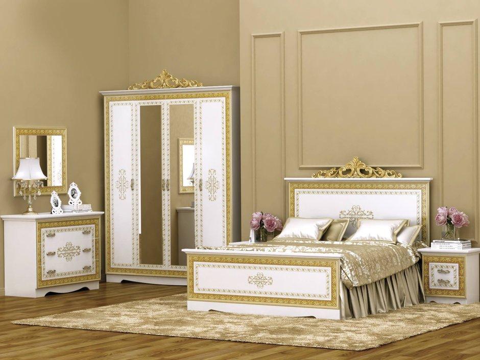 Кровать Венеция жемчуг