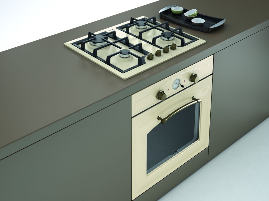 Встроенная газовая плита и духовой шкаф