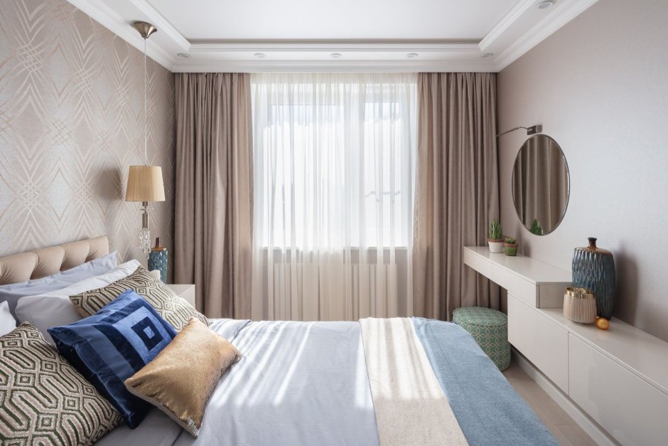 Шторы в спальню в современном
