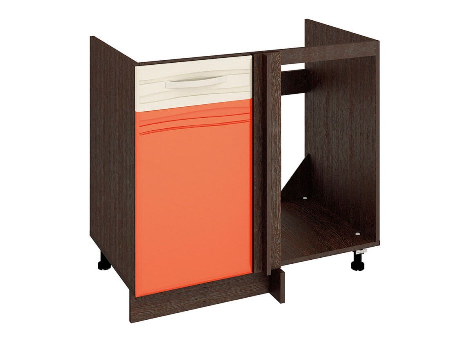 Шкаф кухонный (Лев/прав) оранж 09.10