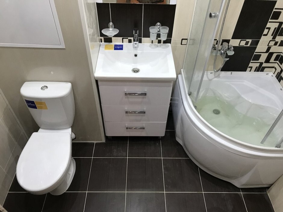 Ванная с туалетом в хрущевке