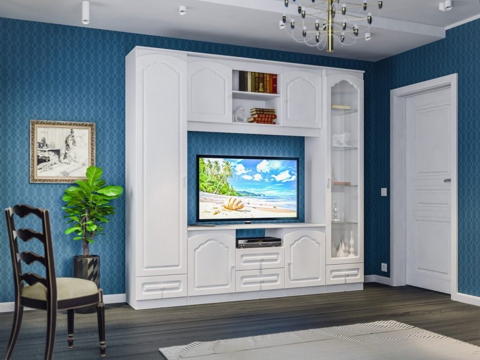 Стенка Амалия белая Столплит