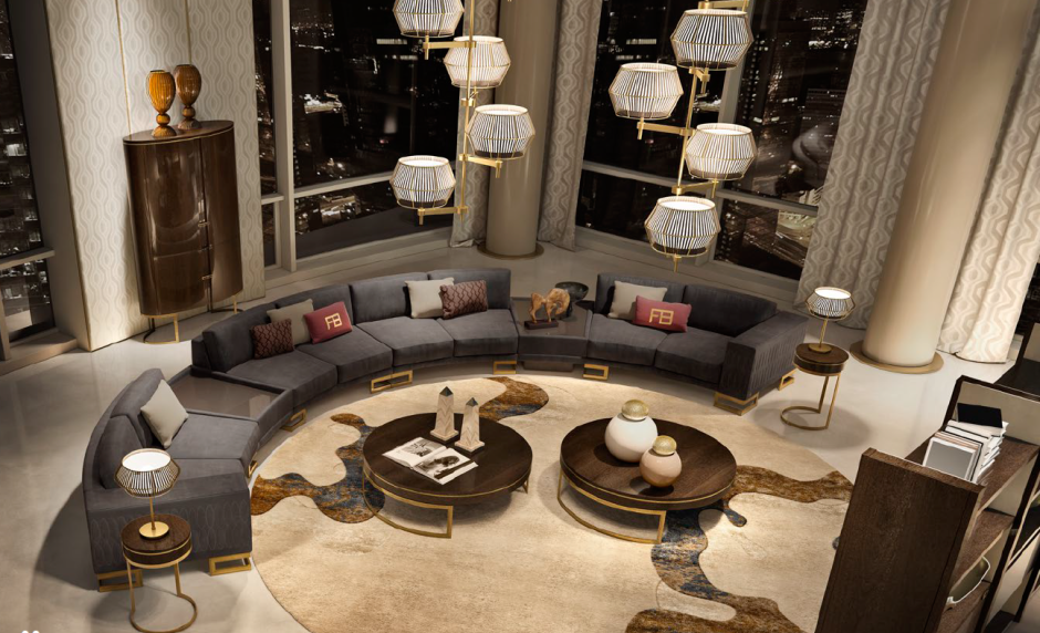 Диван полукруглый