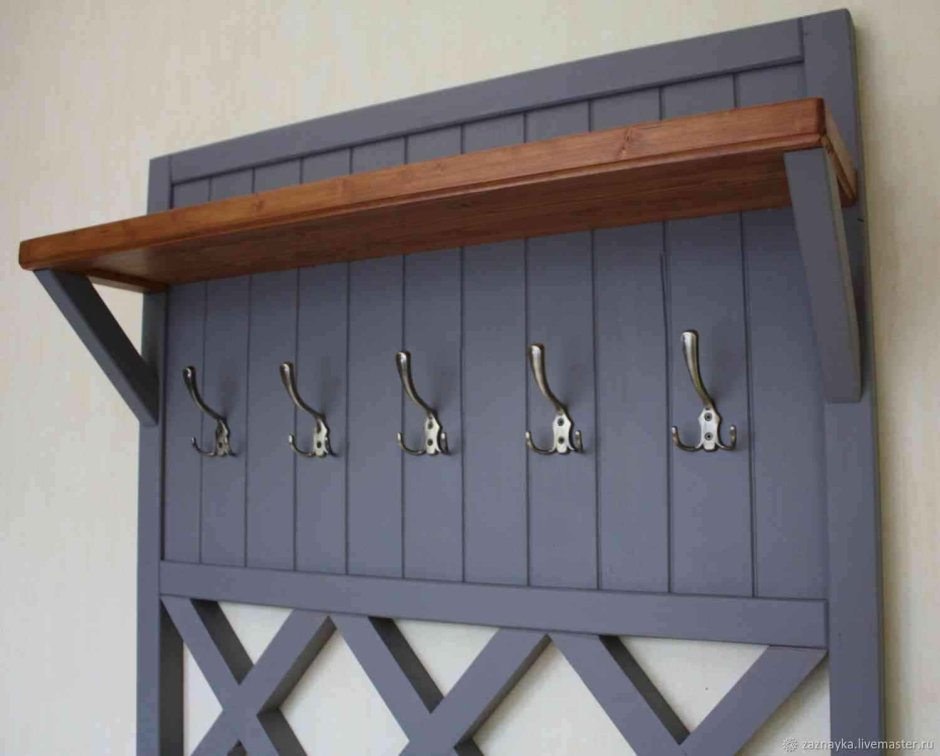 Вешалка настенная состаренное дерево