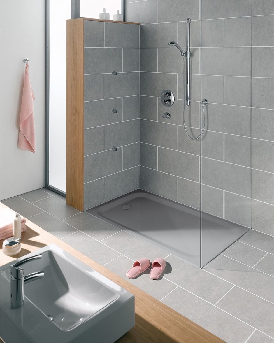 Душевой поддон из плитки 150х70