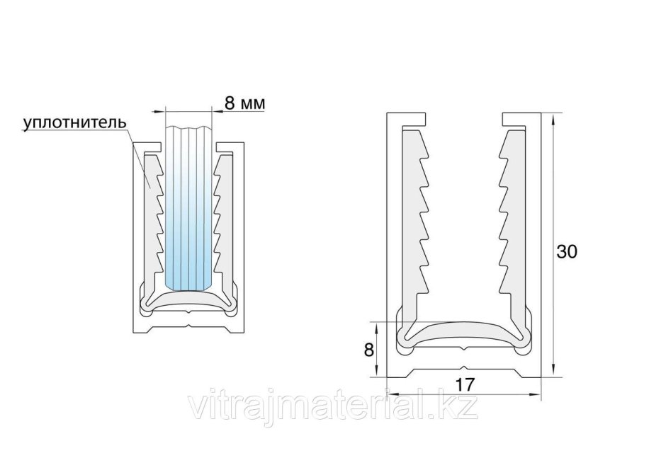 Магнитный уплотнитель w-f-l2 4 мм Тритон