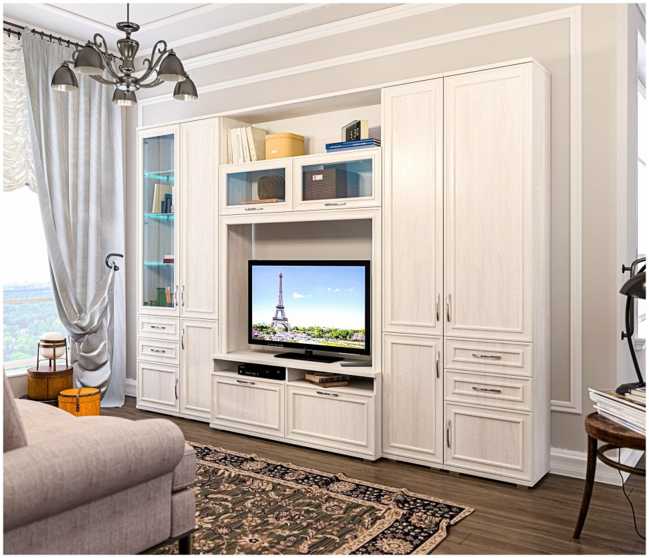 Алегро СТЛ.111.02 стенка ясень шимо тёмный/ясень шимо светлый