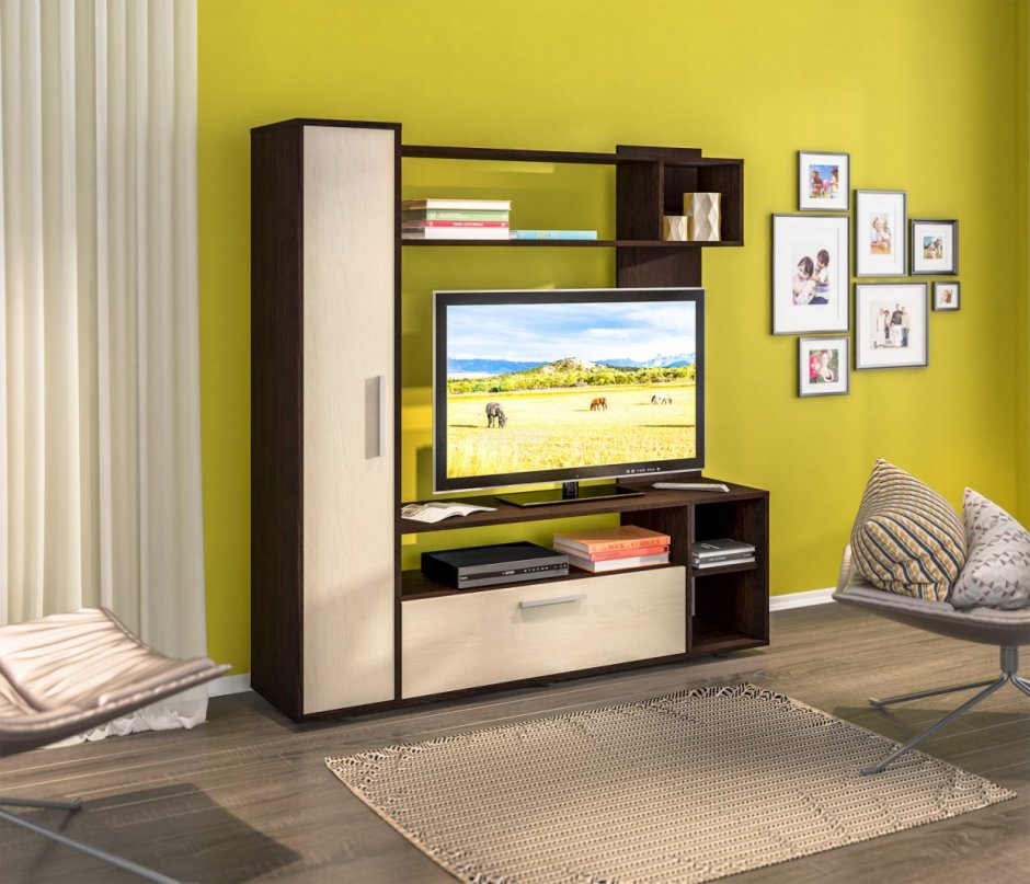 Стенка Мамбо сб 2756 дуб сонома-белый