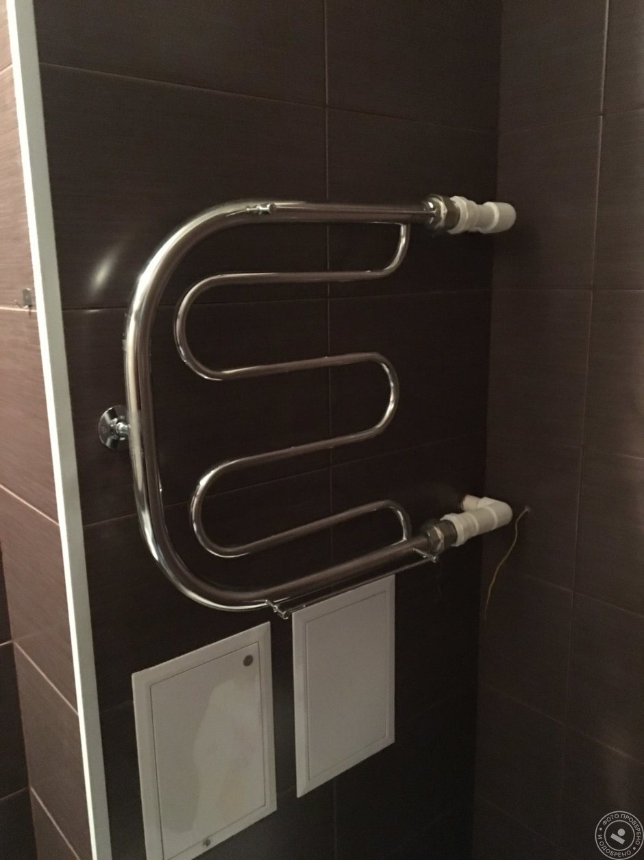 Спрятать трубу полотенцесушителя