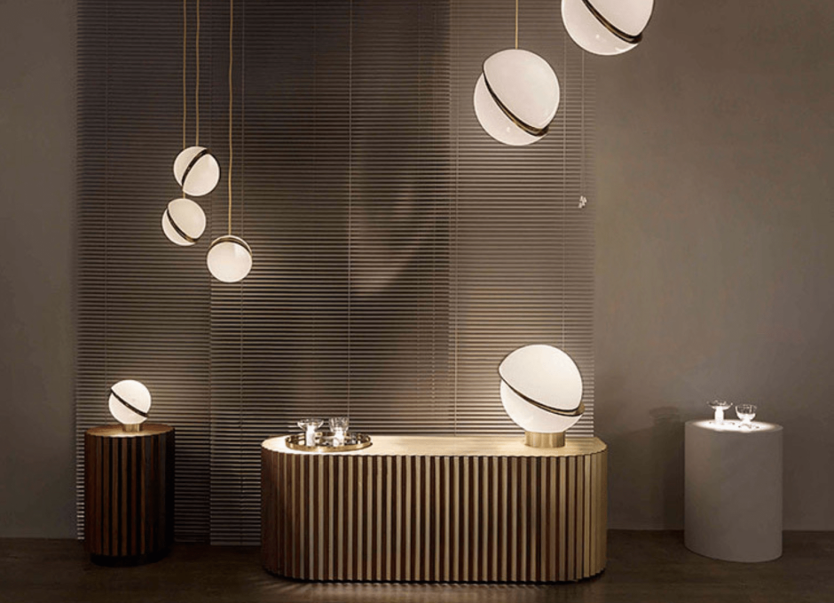 Светильник Crescent Light by Lee Broom d25 Gold.