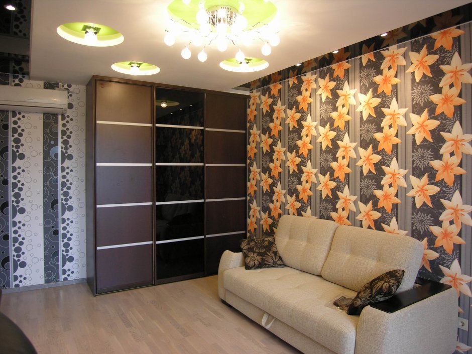 Обои для зала в квартире хрущевке