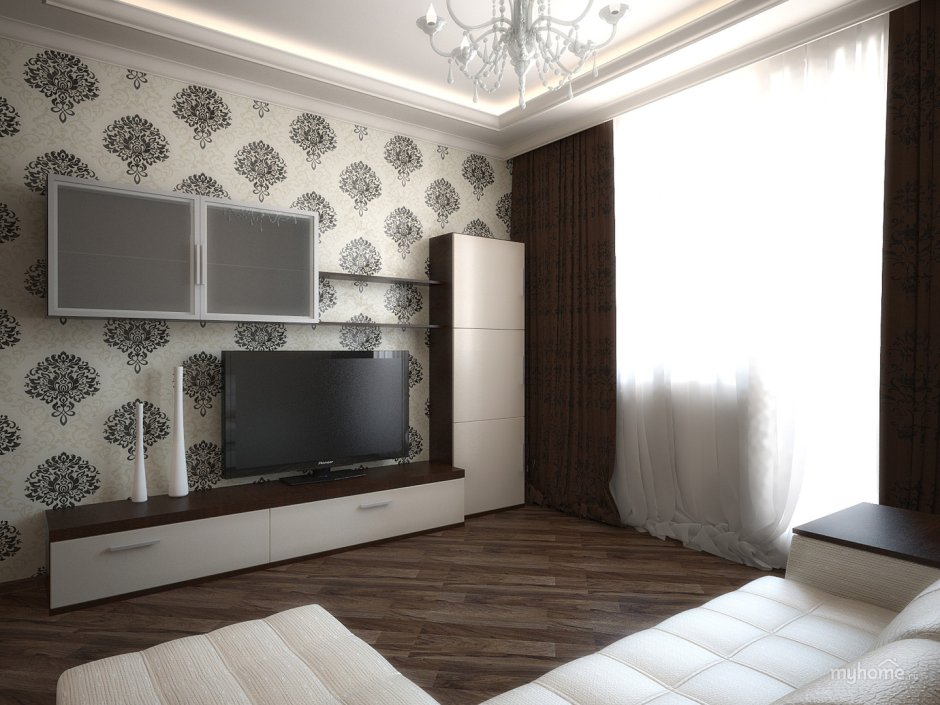 Обои в маленькую комнату