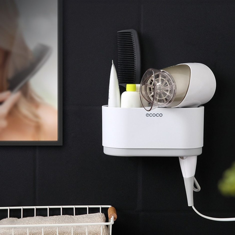 Держатель для фена в интерьере