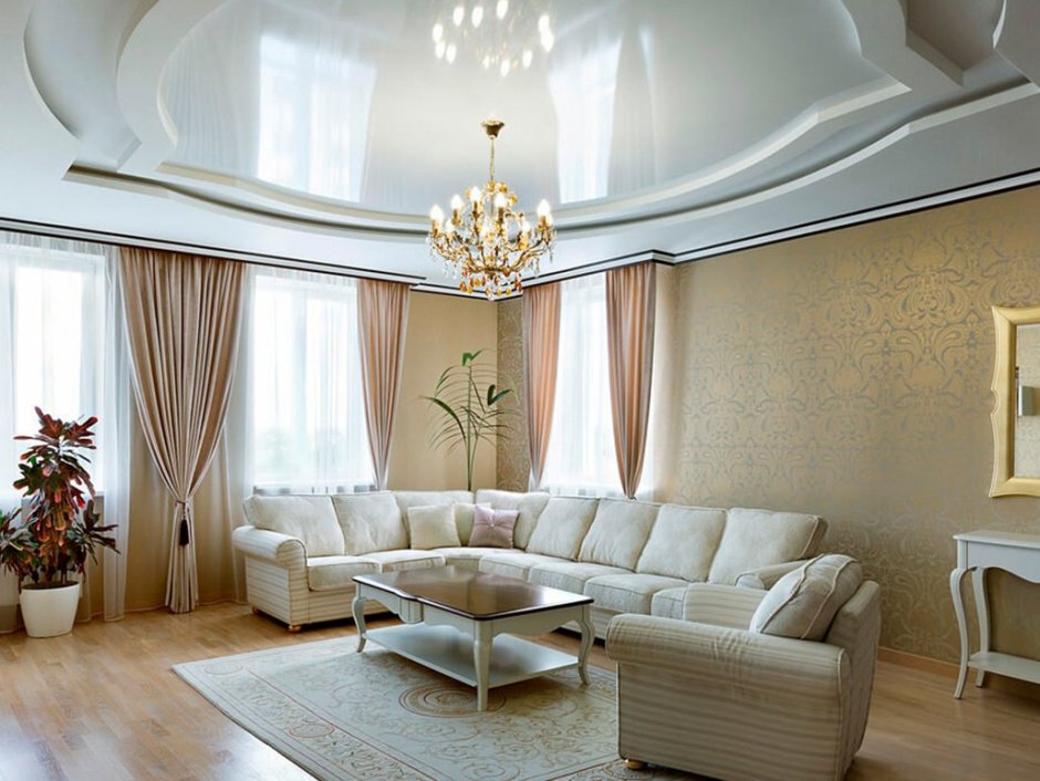 Потолок в гостиной