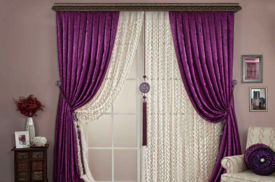 Сиреневые занавески