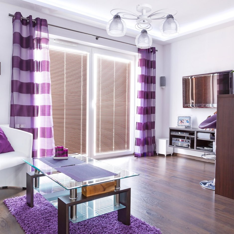 Интерьер в фиолетовых тонах