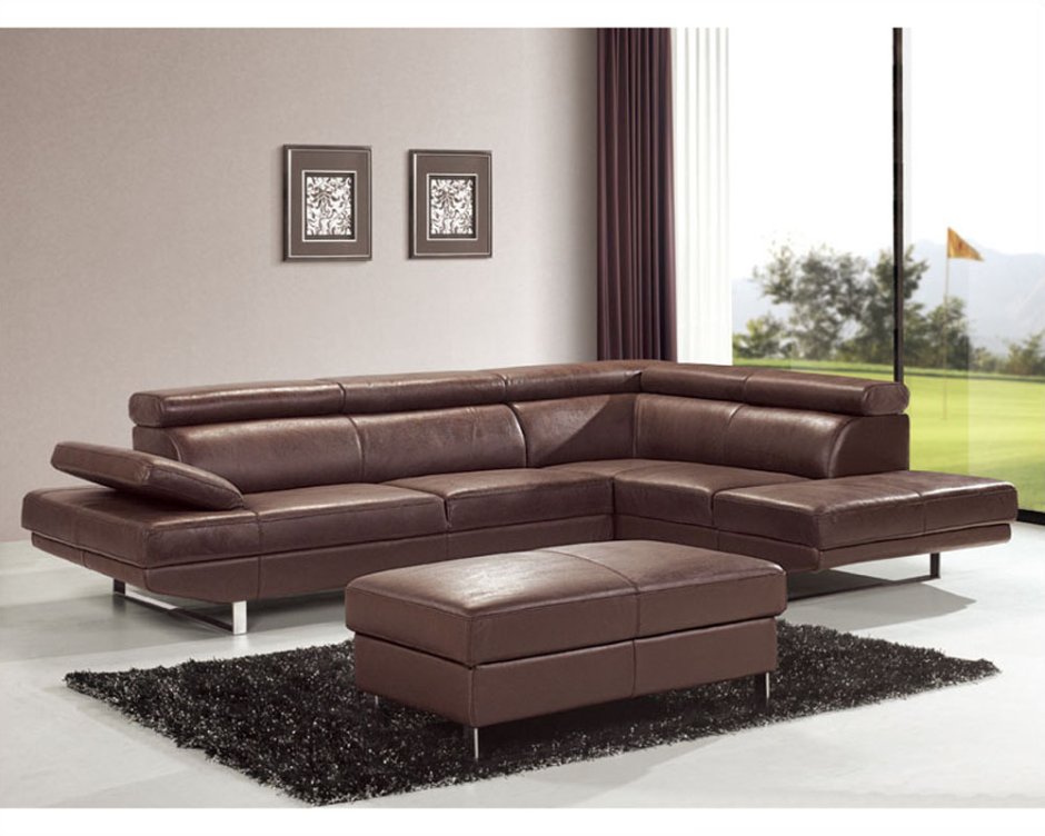 Диваны кожаные в гостиную