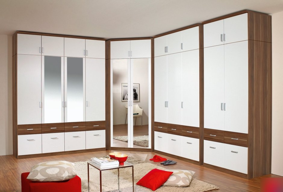 Распашной шкаф в гостиной