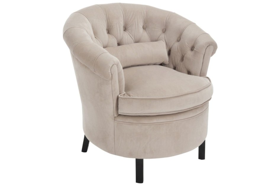 Кресло кожаное с полукруглой спинкой