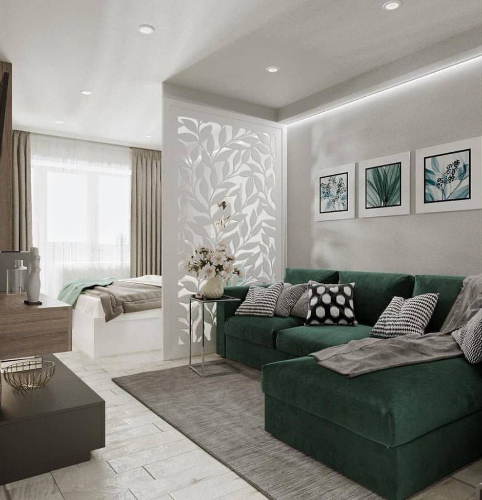 Гостиная-спальня 17м2 икея