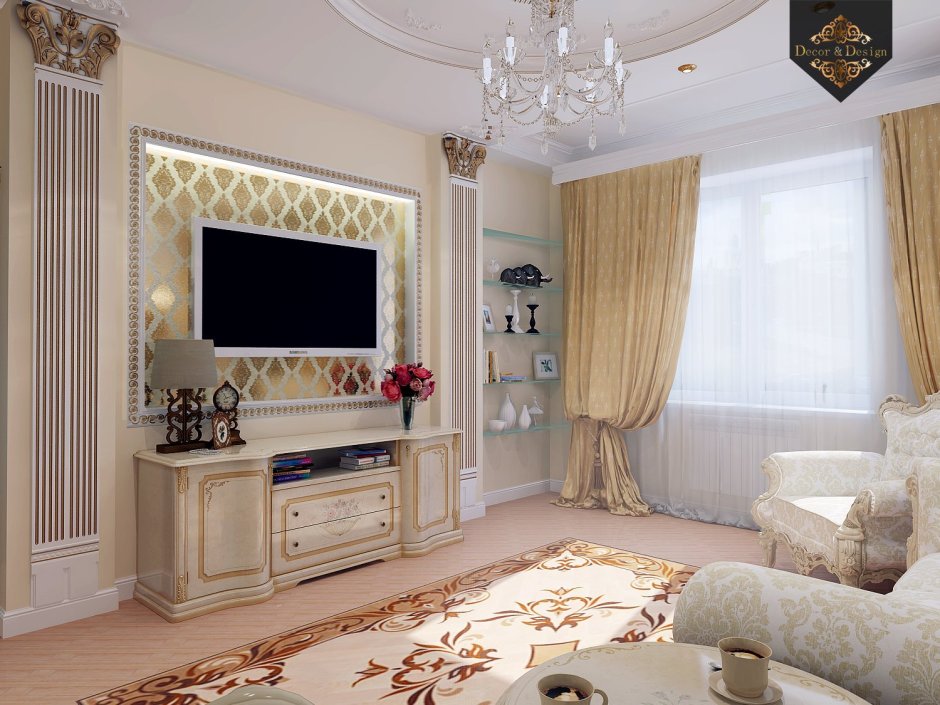 Гостиная Версаче Барокко