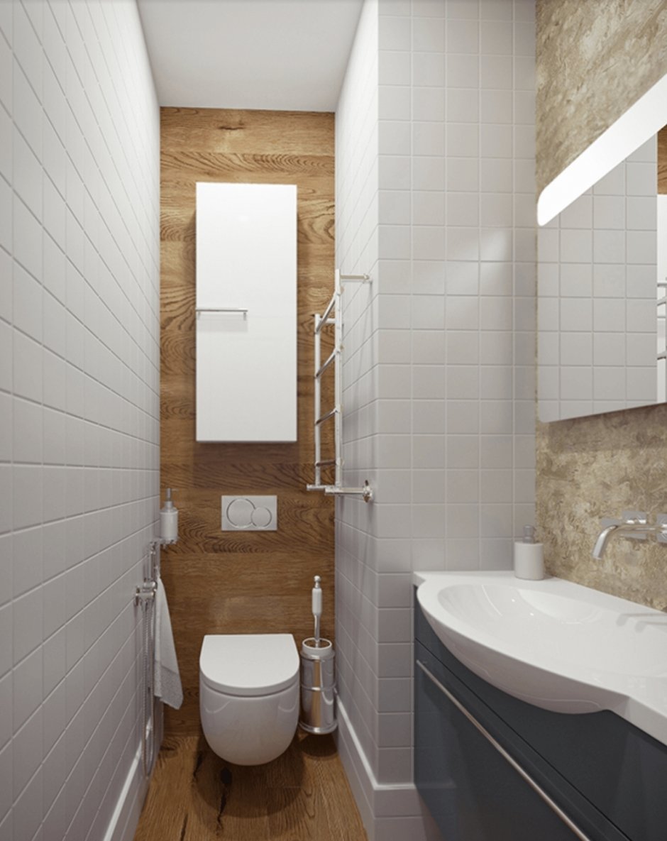 Туалетная комната в скандинавском стиле