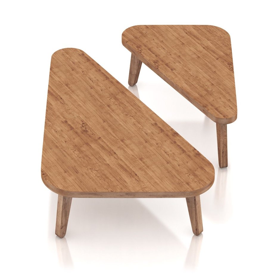 Журнальный столик треугольной формы