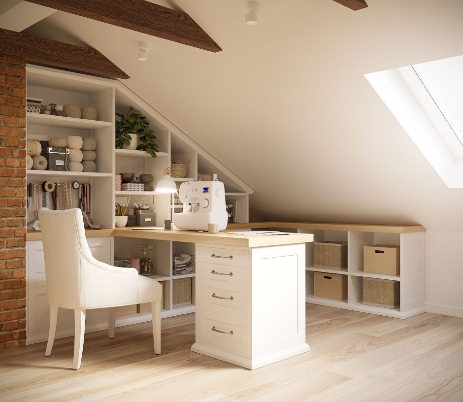 Спальня на чердаке