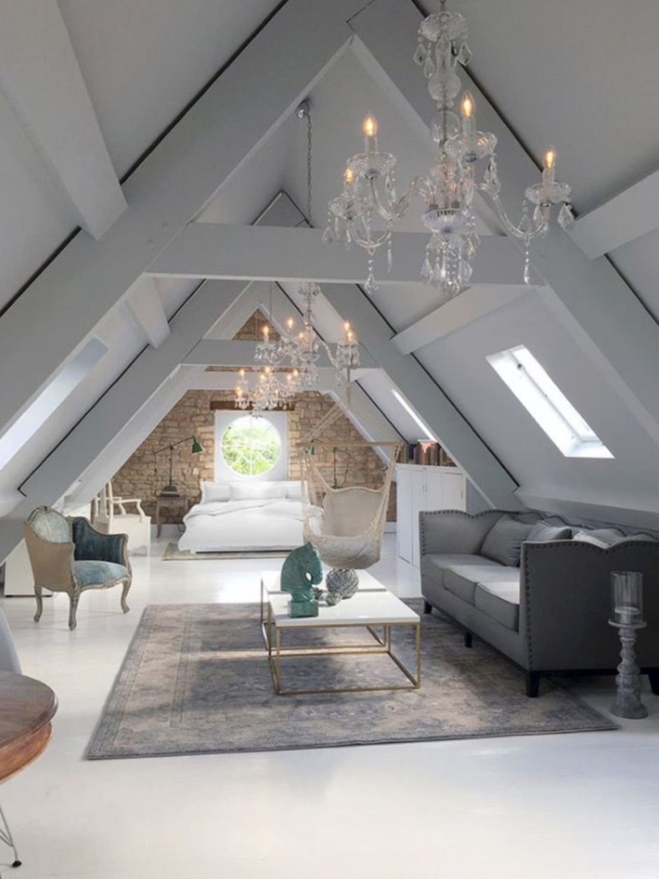 Спальня на чердаке