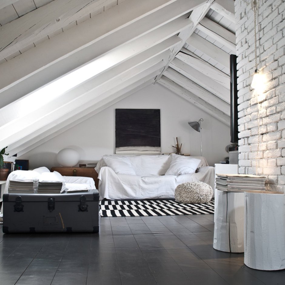 Спальня на угловой мансарде