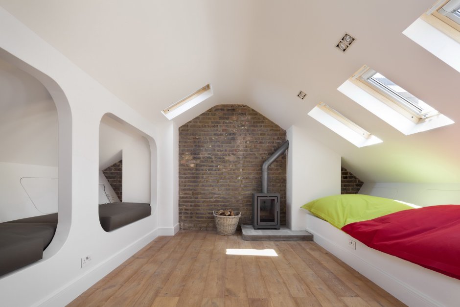 Второй этаж 70м2 мансарда