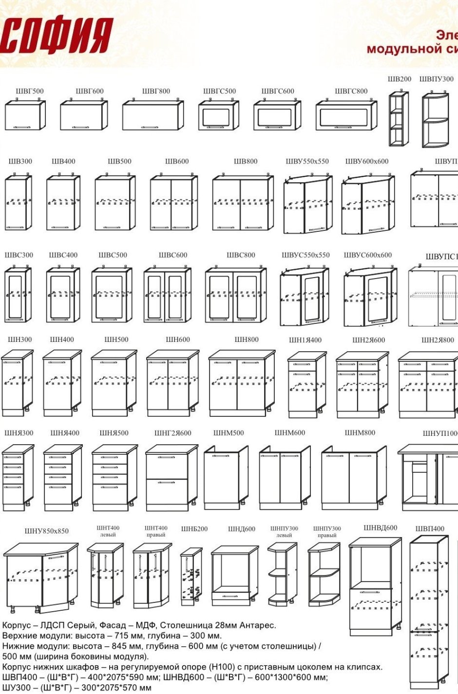 Кухня Магнолия 1.8 миф