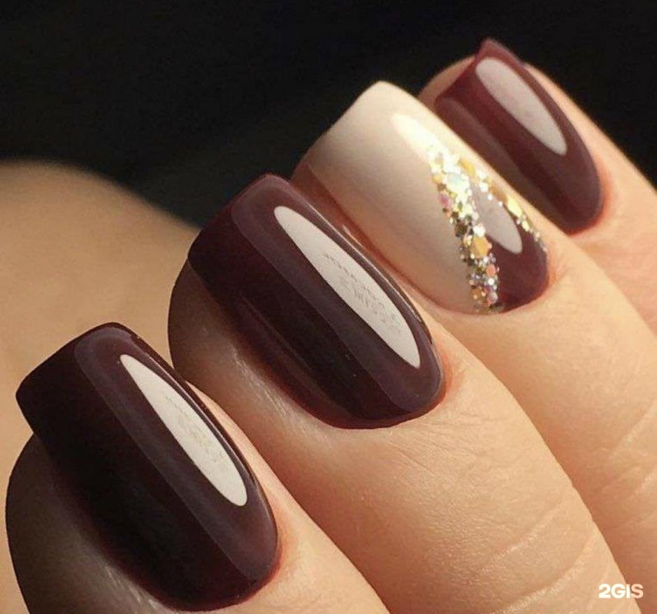 Шоколадный маникюр