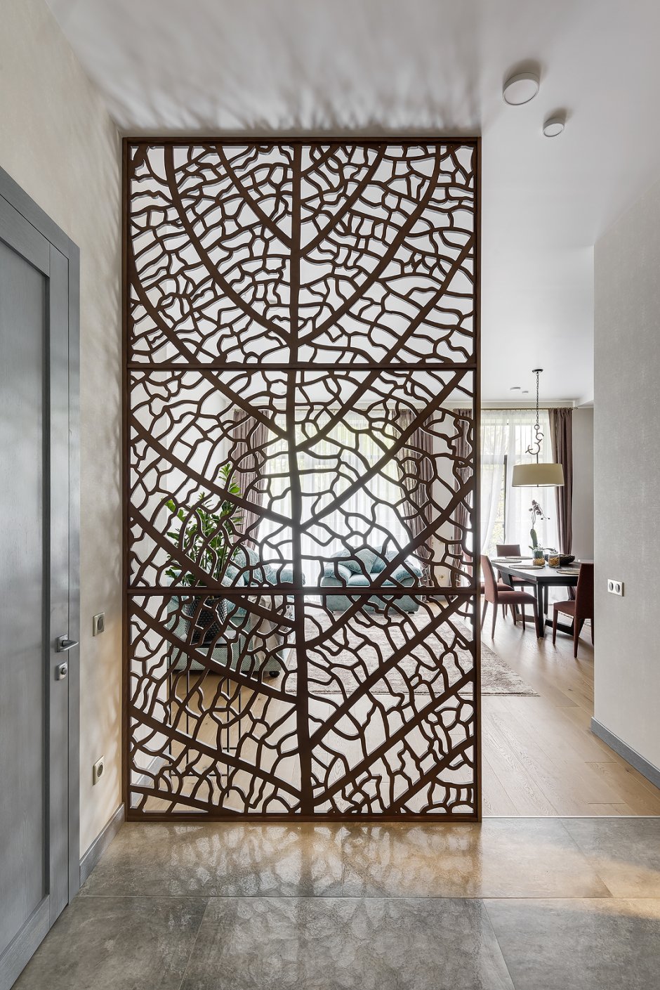 Декоративная металлическая перегородка