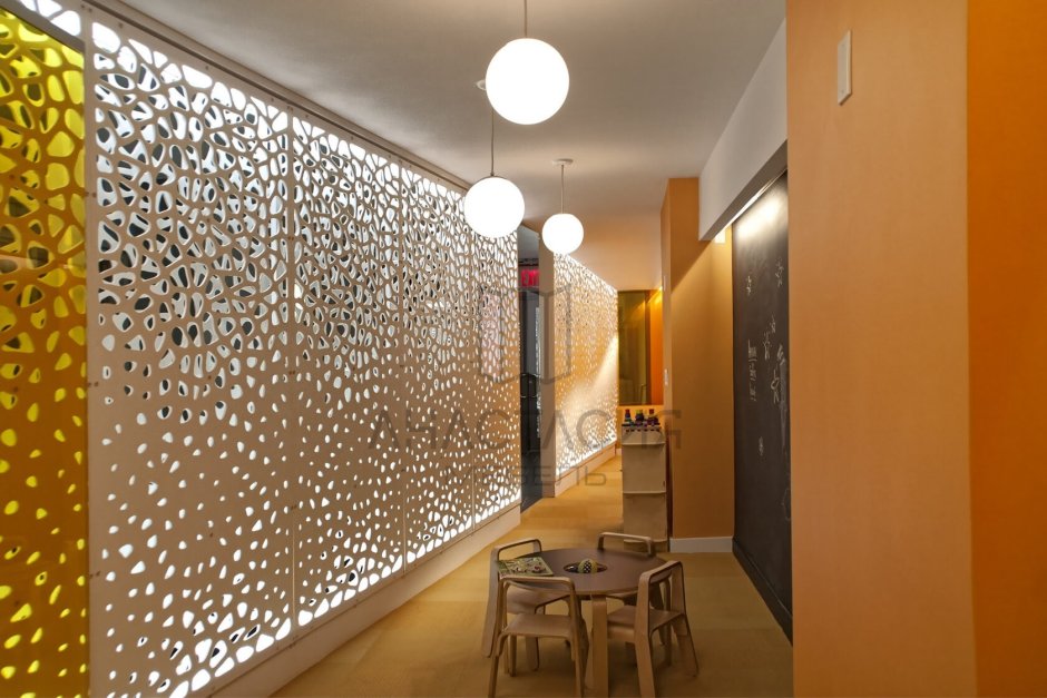 Шторы из цепочек в интерьере