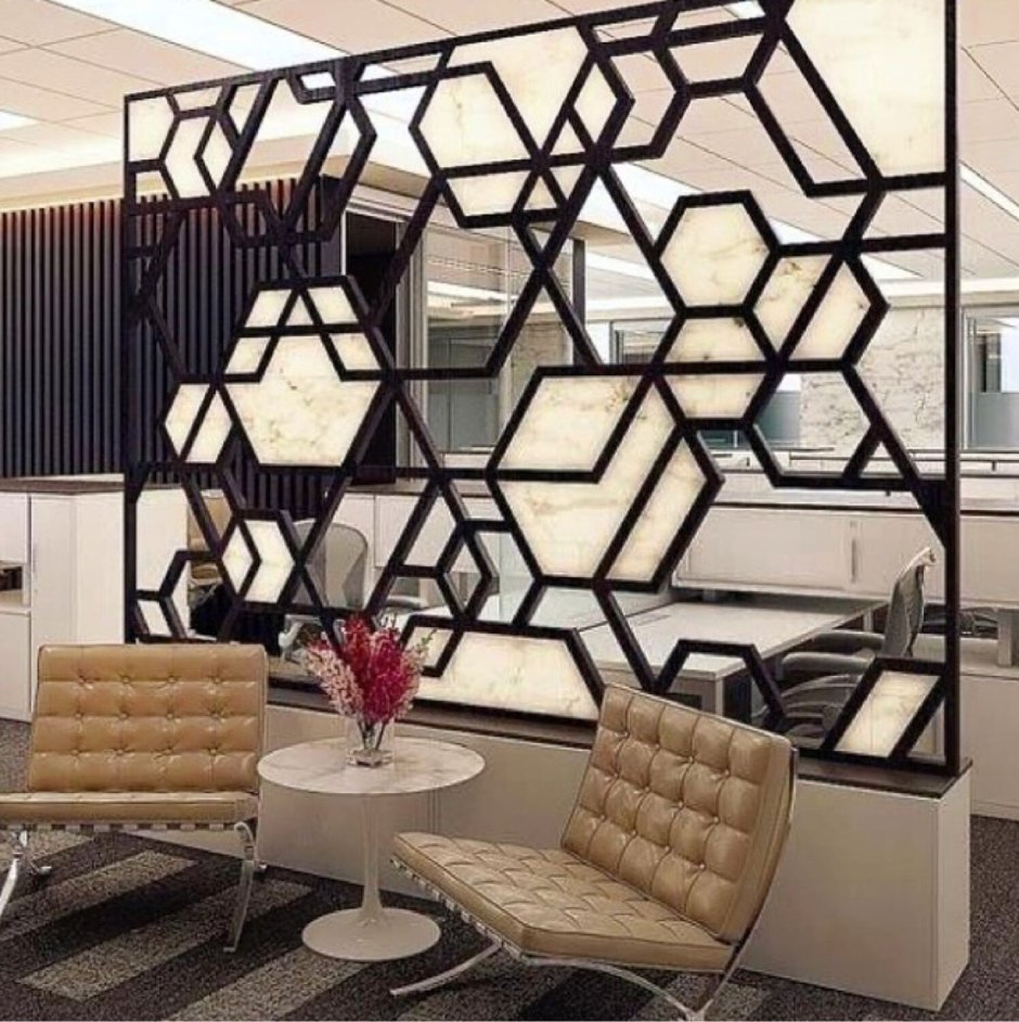 Декоративные металлические решетки в интерьере