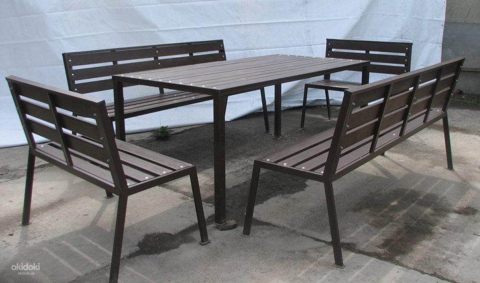 Необычная мебель из металла и дерева