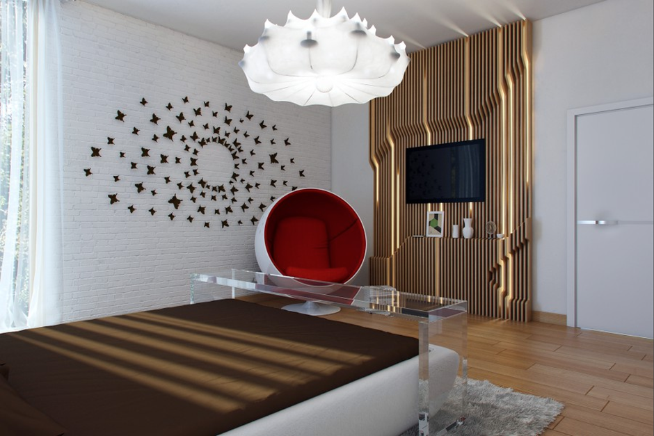 Арт объект на стену в интерьере