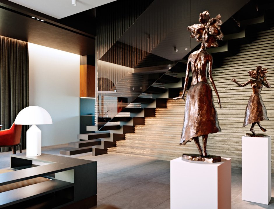 Дизайнерские скульптуры для интерьера